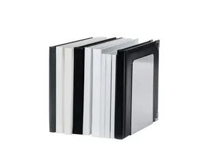Boekensteun MAUL aluminium 12x12x17.5cm set 2 zilver - 6