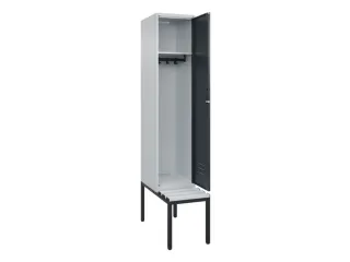 locker met bank,HxBxD 2120x400x815mm,1vak,vak B 400mm,cil.-slot - 2