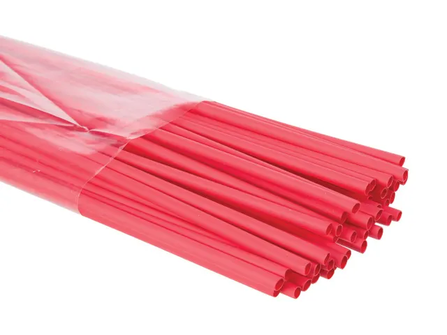 Thermische Krimpkous 3mm - Rood - 50 Stuks