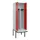 PBM-locker met bank,HxBxD 2120x600x815mm,2vak,vak B 300mm,draaigrendel
