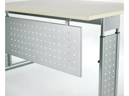 zichtscherm,v. bureau,HxB 320x800mm,zilverkleurig