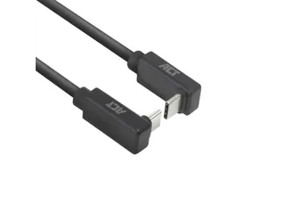 Kabel ACT USB-C hoek boven/beneden 10Gbps 2m - 7