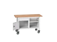 werkbank,HxBxD 830x1250x600mm,multiplexblad,uitrusting: 1lade,kast