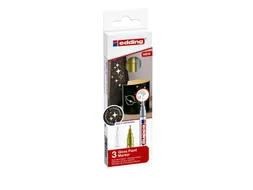 Viltstift edding 751 lakmarker metallic set à 3 stuks assorti