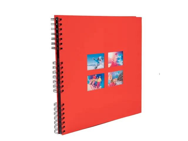 Fotoal Spir 60p Zwrt 32x32cm MILANO Rood