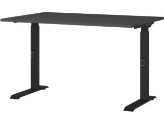 In hoogte verstelbaar bureau,HxBxD 680-910x1200x800mm,blad grafiet - 1