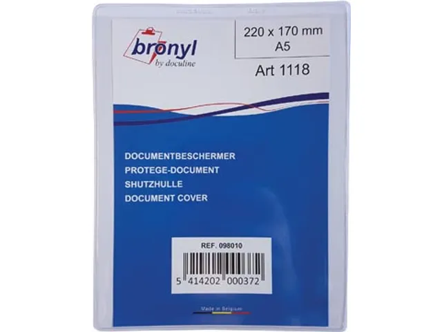 U-mapje uit transparante PVC van 0.18mm ft A5