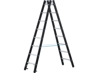 Zwaarlastladder Aluminium Boom L 2 71M 8Sporten Bordes H 2 12M - 2