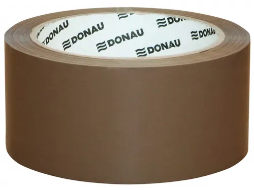 Donau Solvent verpakkingstape PP 48mmx60m 42 micron bruin