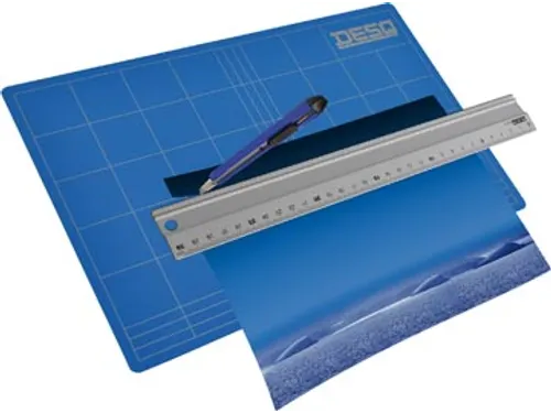 Snijmat, 3-Laags, Blauw, Ft 30 X 45 Cm