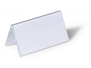 Tafelnaambord Durable 8051 52x100mm transparant - 2