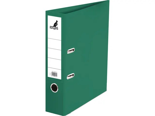 Ordner Kangaro A4 2 rings 75mm PP/Papier groen