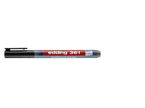 Viltstift edding 361 whiteboard rond 1mm zwart