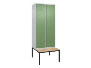 Z-garderobekast,HxBxD 2120x800x815mm,4vak,vak B 400mm,cil.-slot - 1