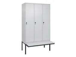 locker voor scheiding van kleding,HxBxD 2120x1200x815mm,3vak