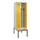 locker met bank,voor scheiding van kleding,HxBxD 2120x600x815mm,2vak