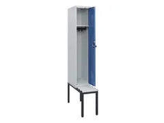 locker met bank,HxBxD 1950x300x815mm,1vak,vak B 300mm,draaigrendel