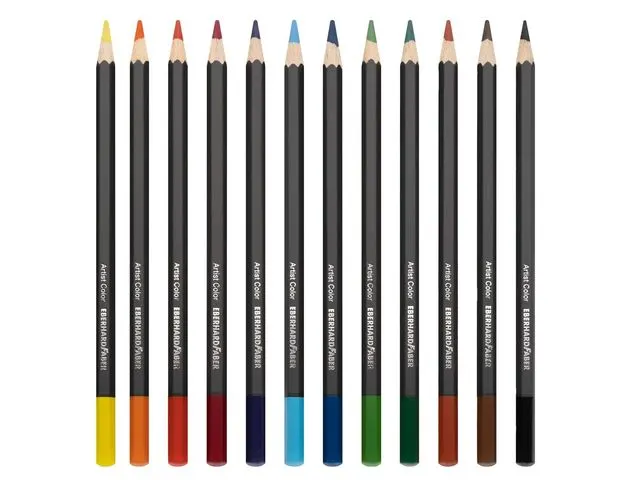Crayons de couleur Eberhard Faber Artist Color étui métallique de 12