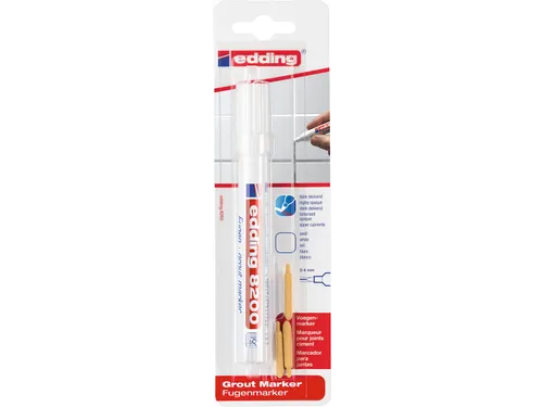 Voegenmarker E-8200, Wit, Op Blister