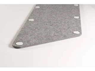 Akoestische PET-vilt parallellogram stroken donkergrijs 30x120cm 6 st - 3