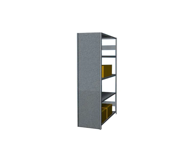 paroi latérale,p. rayonnage sans boulons,HxP 2000x500mm,galvanisé