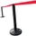 Afzetsysteem Paal Pvc 970x90mm Massief Rubber Band Rood