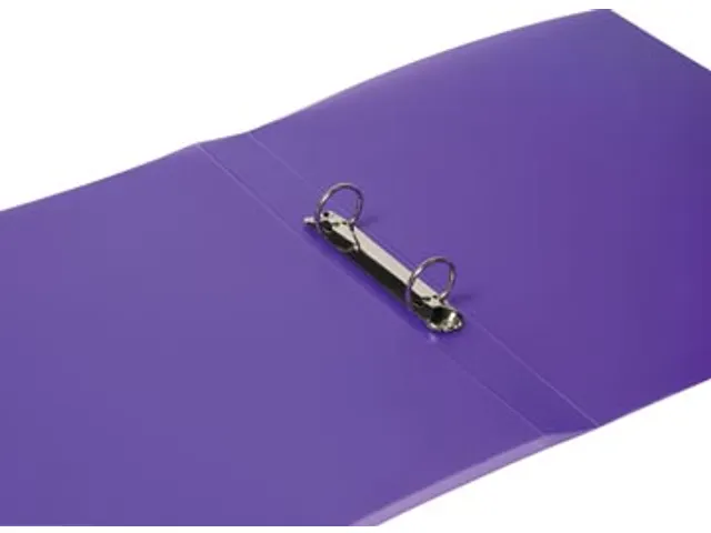 Ringmap A4 PP 2 Ringen 25mm Transparant Violet