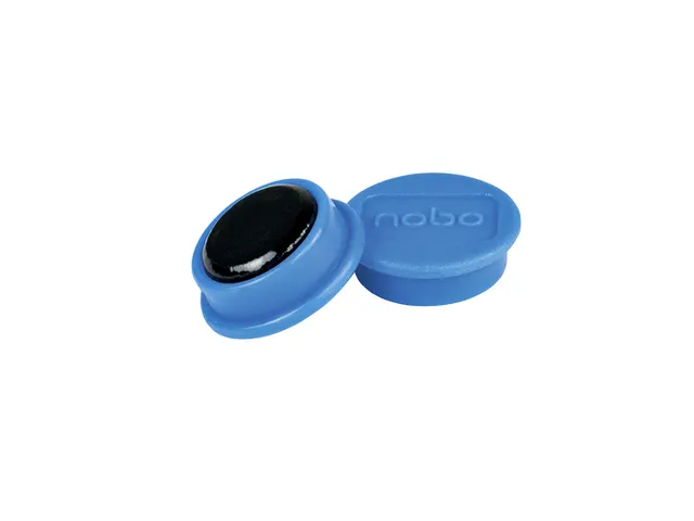 Aimant Nobo 24mm bleu 10 pièces