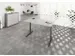 Bureau assis-debout électrique 700-1200x1800x800mm gris/graphite