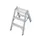 Vouwladder Aluminium H 750Mm Aan Beide Zijden Te Gebruiken 2X3Treden