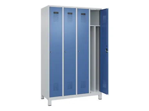 locker voor scheiding van kleding,HxBxD 1950x1200x500mm,4vak