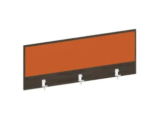 baliepaneel bureau aanbouw achter NV bruin hickory oranje 1000mm - 1