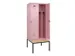 locker met bank,voor scheiding van kleding,HxBxD 2120x800x815mm,2vak