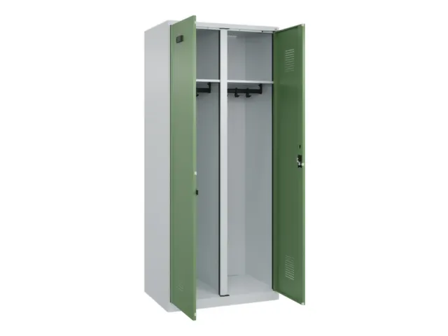 locker voor scheiding van kleding,HxBxD 1850x800x500mm,2vak