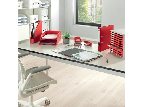 Leitz 180° Ordner 1010 80mm A4 PP Rood 3 stuks