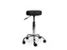 Tabouret kruk zwart standaard gasveer harde wielen