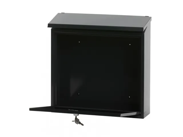 Wandbrievenbus 37cm Antraciet Staal