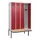 locker met bank,HxBxD 2120x1200x815mm,4vak,vak B 300mm,cilinderslot