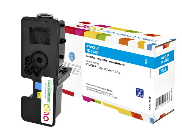 Toner OWA alternatief tbv Kyocera TK-5240C blauw