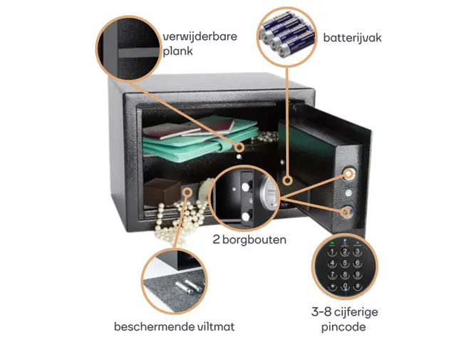 Elektronische Kluis 30x38x30cm 27 Liter