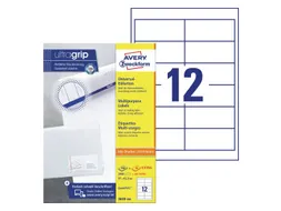 Etiket Avery 3659-200 97x42.3mm wit 2400 stuks