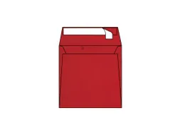 Gekleurde Envelop 120 gram 170x170mm Rood 250 Stuks