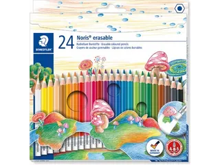 Staedtler Kleurpotlood Noris Club Uitgombaar 24 Potloden - 1