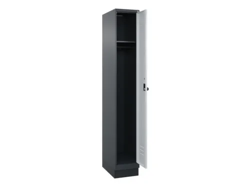 locker,HxBxD 1950x300x500mm,1vak,vak B 300mm,draaigrendel,sokkel