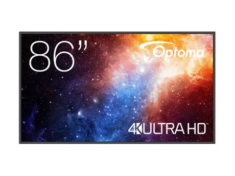 Optoma N3861K Flatscreen 86 Inch LED Wifi 450 cd/m² 4K Ultra HD Zwart