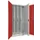 verticale kast cil.slot HxBxD 1950x1000x600mm RAL7035 front RAL3000