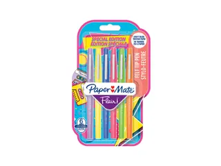 Fineliner Paper Mate Flair retro medium assorti blister à 6 stuks - 2