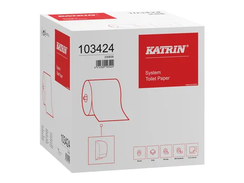 Toiletpapier Katrin systeemrol 2-laags 92m wit 103424