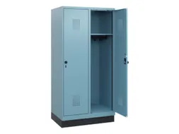 schoollocker,HxBxD 1630x800x500mm,2vak,vak B 400mm,draaigrendel,sokkel