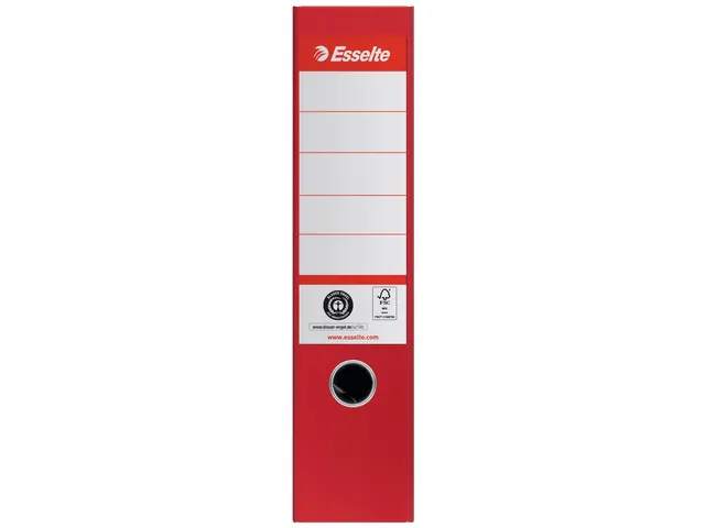 Esselte No.1 Ordner 75mm Rood 100% Gerecycled karton